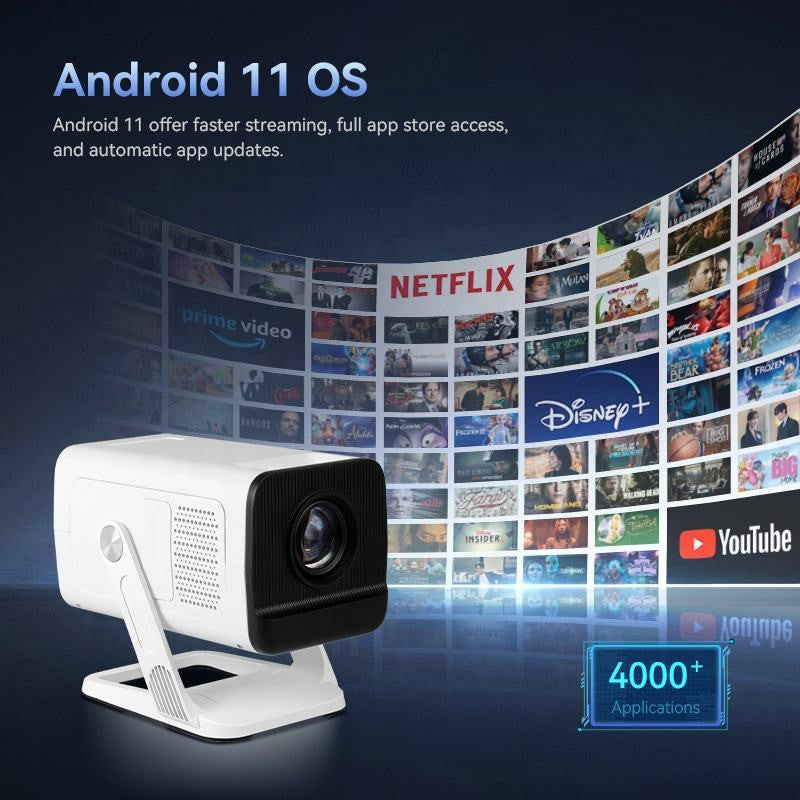 Blulory T7 Proyector Inteligente / USB / HDMI / Bluetooth / WiFi / 100-240V ~ 50/60Hz