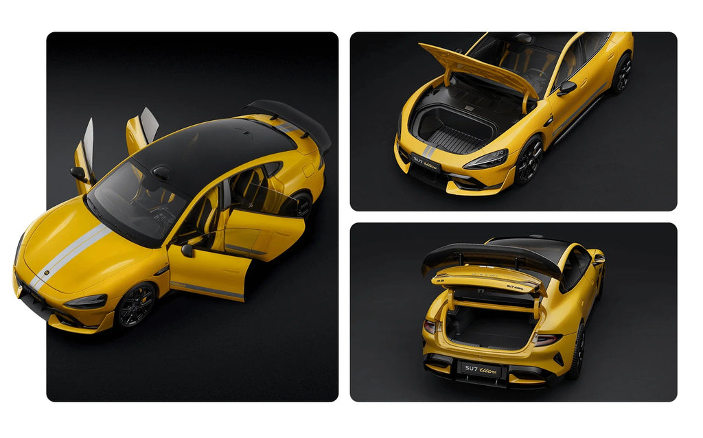 Xiaomi SU7 Ultra Miniatura Premium 1:18 - Lightning Yellow