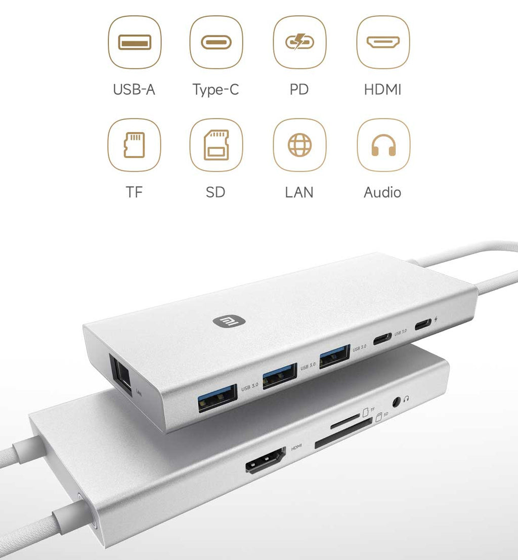 Base de expansión Xiaomi 10 en 1 plateada BHR07RCN