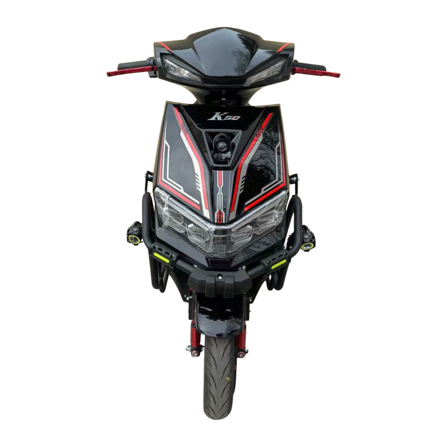 Moto Eléctrica Blulory Dallas con Protectores negra