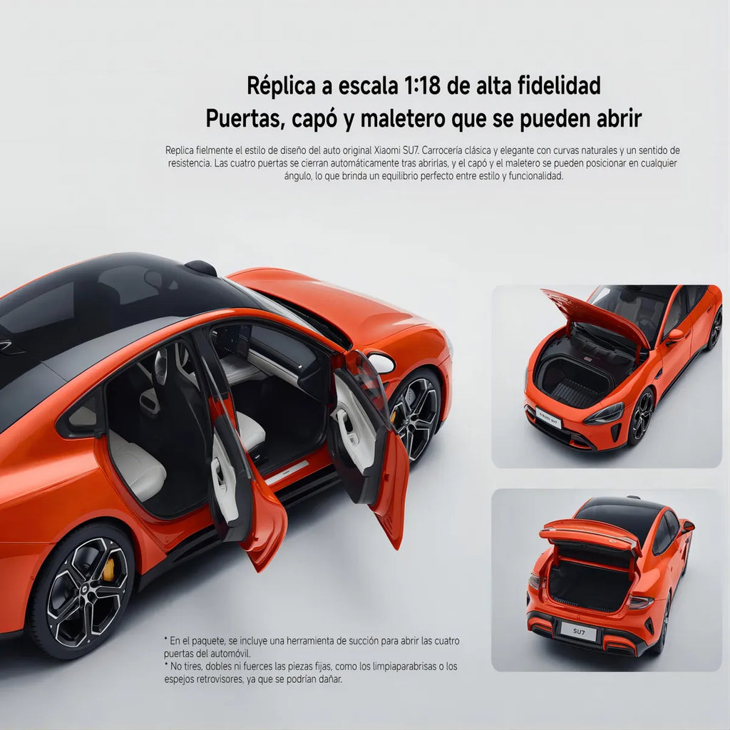 Xiaomi SU7 Auto a Escala de Lujo 1:18